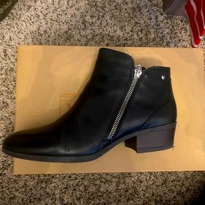 Black ankle boots